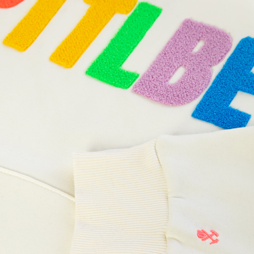 Hoodie "Rainbow" Cream